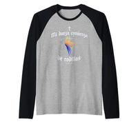 Mi Danza Comienza de Rodillas Danza Cristiana Salmos 150 Camiseta Manga Raglan