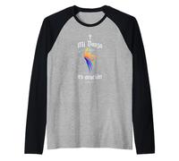Mi Danza es Oracion Culto Danza Cristiana Salmos 150 Camiseta Manga Raglan