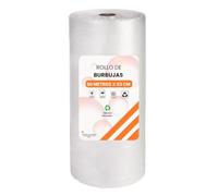 Mi dekor- Rollo Burbujas, Burbujas Para Embalaje, Transparente, Resistente, Reciclable, Longitud 25 metros x 53 cm,Acolchado Mayor Protección (50 metros x 53 Cm)