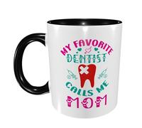 Mi Dentista Favorito Me Llama Mamá Mug Duradero Taza Con Asa Taza De Café Para Leche Oficina Hogar 330Ml
