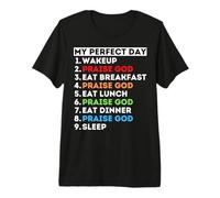 Mi día Alabanza Dios Canta Baile Adoración Mamá Papá Alabador Camiseta Premium