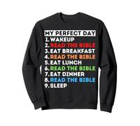 Mi día Lea la Biblia Estudie la Palabra de Dios Mamá Papá Iglesia Sudadera