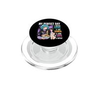 Mi día Mira Anime Eat Ramen Love Cats Repeat Otaku PopSockets PopGrip para MagSafe