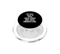 mi diálogo Interno es 100 sin filtrar y 100 entendido Bold PopSockets PopGrip para MagSafe