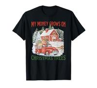 Mi Dinero Crece en árboles de Navidad Camiseta