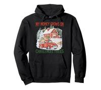 Mi Dinero Crece en árboles de Navidad Sudadera con Capucha