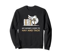 Mi Dinero Va A Heno Y Tack Ecuestre Mamá Sudadera