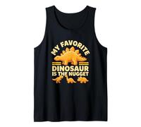 Mi Dinosaurio Favorito es el Nugget - Funny Food Dino Nuggets Camiseta sin Mangas