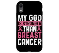 Mi Dios es más Fuerte Que el cáncer de Mama Carcasa para iPhone XR
