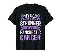 Mi Dios es más Fuerte Que la Conciencia del cáncer de páncreas Camiseta