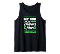 Mi Dios es más Fuerte Que la Conciencia del Linfoma no Hodgkin Camiseta sin Mangas