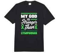 Mi Dios es más Fuerte Que la Conciencia del Linfoma no Hodgkin Comfort Colors Adult Heavyweight T-Shirt
