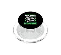Mi Dios es más Fuerte Que la Conciencia del Linfoma no Hodgkin PopSockets PopGrip para MagSafe