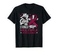 Mi Dios es más Fuerte Que la Conciencia del mieloma múltiple Christian Camiseta gráfica económica