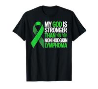 Mi Dios es más fuerte que la conciencia sobre el linfoma no Hodgkin Camiseta