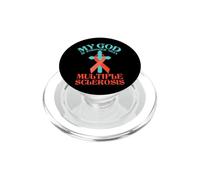 Mi Dios es más Fuerte Que la Esclerosis múltiple de la Esclerosis múltiple PopSockets PopGrip para MagSafe