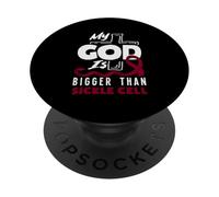 Mi Dios es más Grande Que la Anemia falciforme PopSockets PopGrip Adhesivo