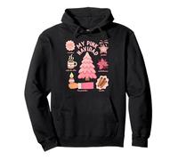Mi diseño Rosa de Navidad - Latina Holiday Cultura Art Sudadera con Capucha