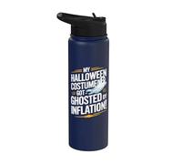 Mi disfraz de Halloween fue fantasmado por la inflación Fantasma divertido Stainless Steel Insulated Water Bottle