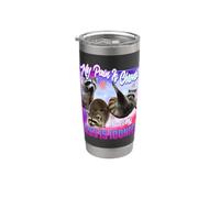 Mi dolor es crónico pero mi culo es icónico Opossums Vaso térmico de acero inoxidable de doble pared