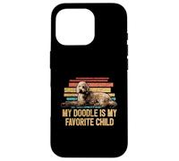 Mi Doodle es mi Hijo Favorito Goldendoodle Dog Retro Carcasa para iPhone 16 Pro