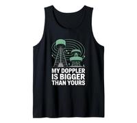 Mi Doppler es más grande que el tuyo meteorólogo Camiseta sin Mangas