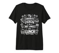 Mi Ejercicio Favorito es la Comida Humor Gym Camiseta Premium