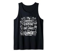 Mi Ejercicio Favorito es la Comida Humor Gym Camiseta sin Mangas