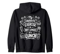 Mi Ejercicio Favorito es la Comida Humor Gym Sudadera con Capucha