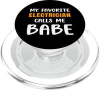 Mi Electricista Favorito me Llama nena Novia Novio PopSockets PopGrip para MagSafe
