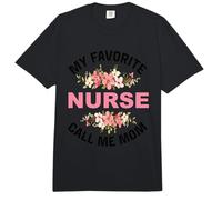 Mi Enfermera Favorita Llámame mamá Enfermera Cuidado Mamá Comfort Colors Adult Heavyweight T-Shirt