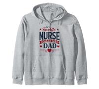 Mi enfermera favorita me llama papá Día del Padre Papá de una enfermera Sudadera con Capucha