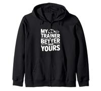 Mi Entrenador es Mejor Que el tuyo Humor Motivacional en el Gimnasio Sudadera con Capucha