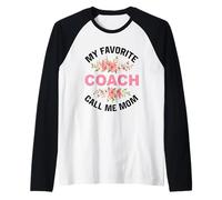 Mi Entrenador Favorito Llámame mamá Trainer Fitness Trainer Camiseta Manga Raglan