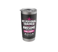 Mi entrenador personal es increíble pero no puedo contar, Gimnasio Mujeres Vaso térmico de acero inoxidable de doble pared