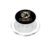 Mi Escoba se rompió así Que Ahora monté un dragón Halloween Bruja PopSockets PopGrip para MagSafe