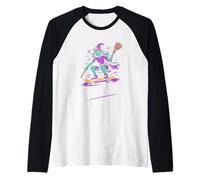 Mi escoba se rompió, así que monté el bombo de Halloween Camiseta Manga Raglan