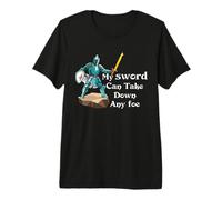 Mi Espada Puede acabar con Cualquier Enemigo Medieval Jousting REN Faire Camiseta Premium