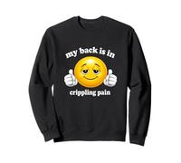 Mi Espalda está en el Dolor paralizante Divertido Obsceno Meme Papá Broma Broma Broma Sudadera