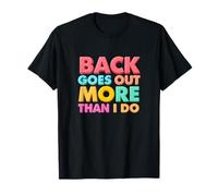 Mi Espalda Sale más de lo Que Hago Chistes Divertidos de papá Dolor de Espalda Camiseta