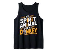 Mi espíritu animal es un burro: lindo & Amor animal divertido Camiseta sin Mangas