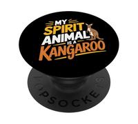 Mi espíritu animal es un canguro - Amor animal lindo y divertido PopSockets PopGrip Adhesivo