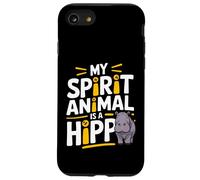 Mi espíritu animal es un hipopótamo - Amor animal lindo y divertido Carcasa para iPhone SE (2020) / 7 / 8