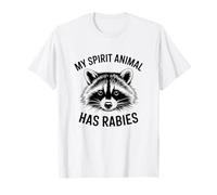 Mi espíritu animal tiene rabia mapache vintage Camiseta
