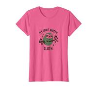 Mi espíritu Perezoso Animal: Lindo día Perezoso Amante de la Naturaleza Camiseta, Mujer, Rosa Jaspeado, 3XL