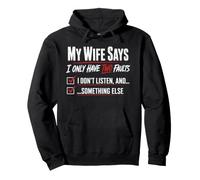 Mi Esposa Dice Que Solo Tengo Dos fallas Matrimonio Humor Broma Diversión Sudadera con Capucha
