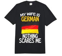 Mi Esposa es alemán Nada me Asusta Divertido Marido Comfort Colors Adult Heavyweight T-Shirt