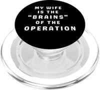 Mi Esposa es el cónyuge Divertido Cerebro PopSockets PopGrip para MagSafe