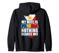 Mi Esposa es Filipina Nada me Asusta Sudadera con Capucha