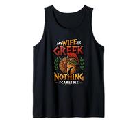Mi Esposa Es Griega Nada Me Asusta Esposa Griega Camiseta sin Mangas
